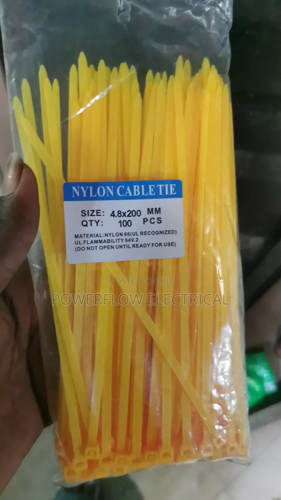 Yellow Cable Tie