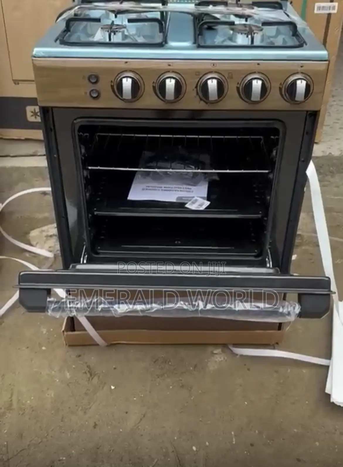 Midea 4burners Wood Finishing Gas Cooker