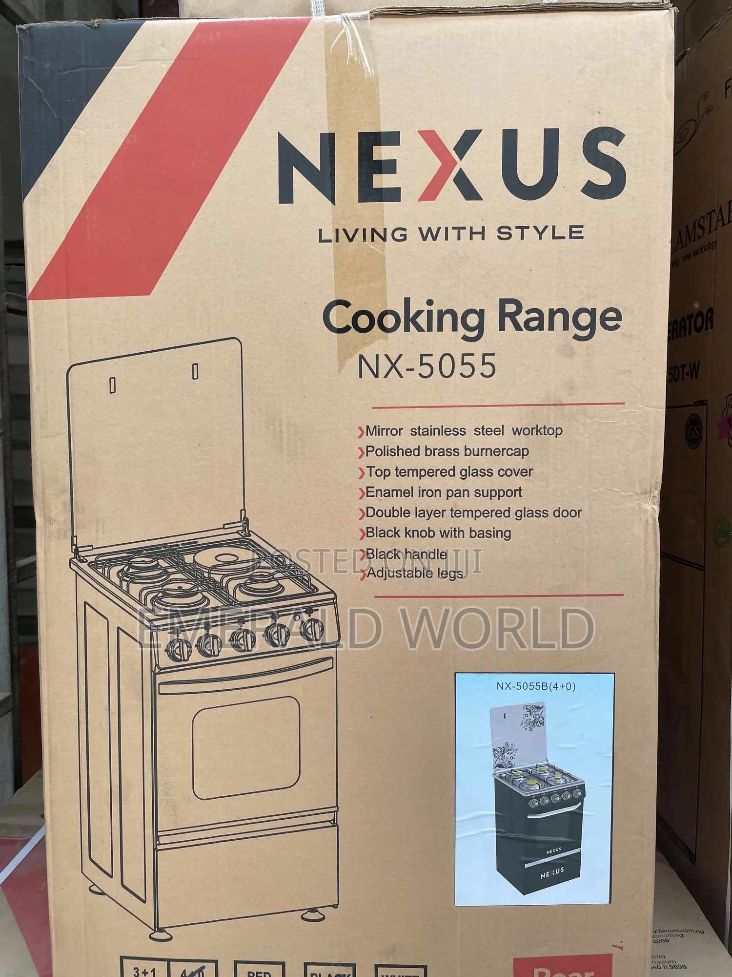 Nexus (4+0) Standing Gas Cooker Nx-5055