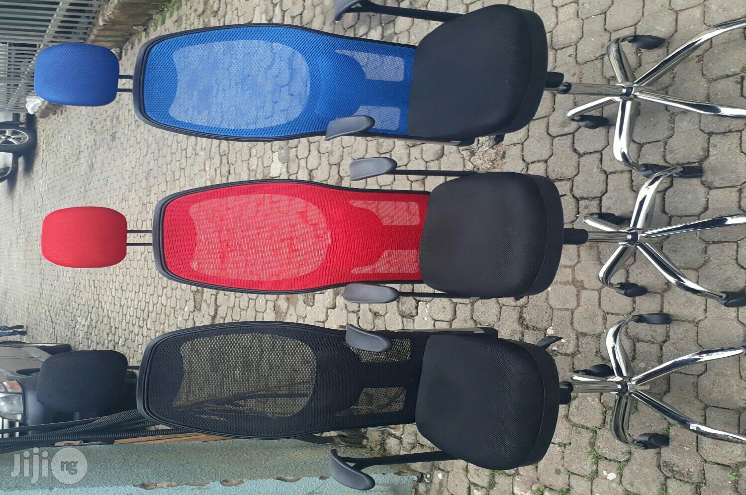 Red, Blue and Black Office Swivel Chairs
