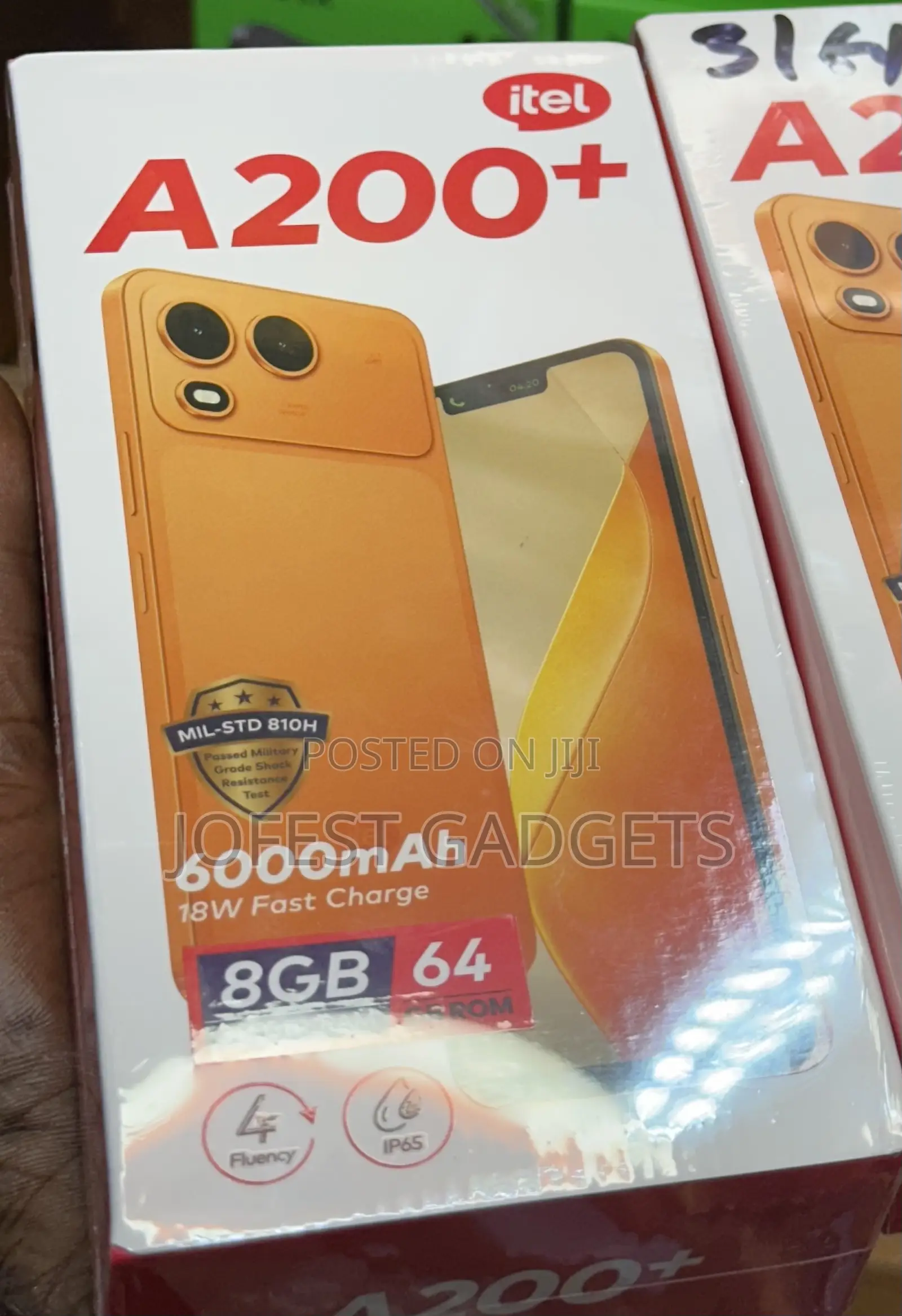 New Itel A200+ 64 GB Black