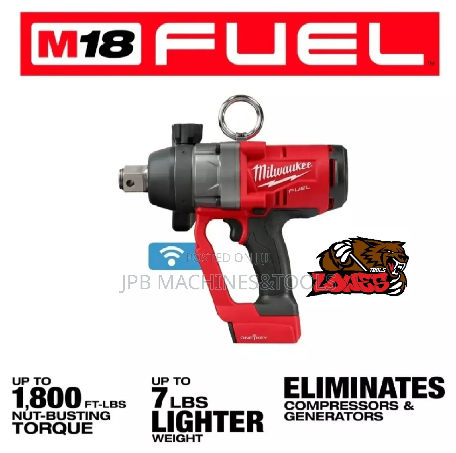 1" Cordless Impact Wrench Milwankee