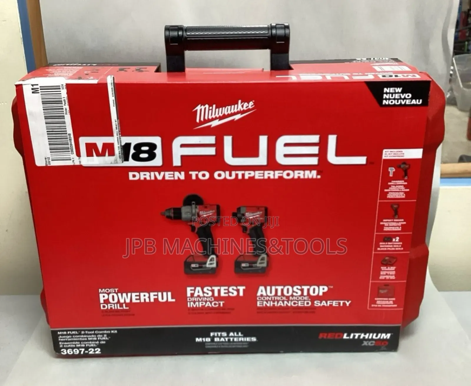 Milwaukee 3696-22 M18 Fuel Combo Of Impact Drill And Impact Screw