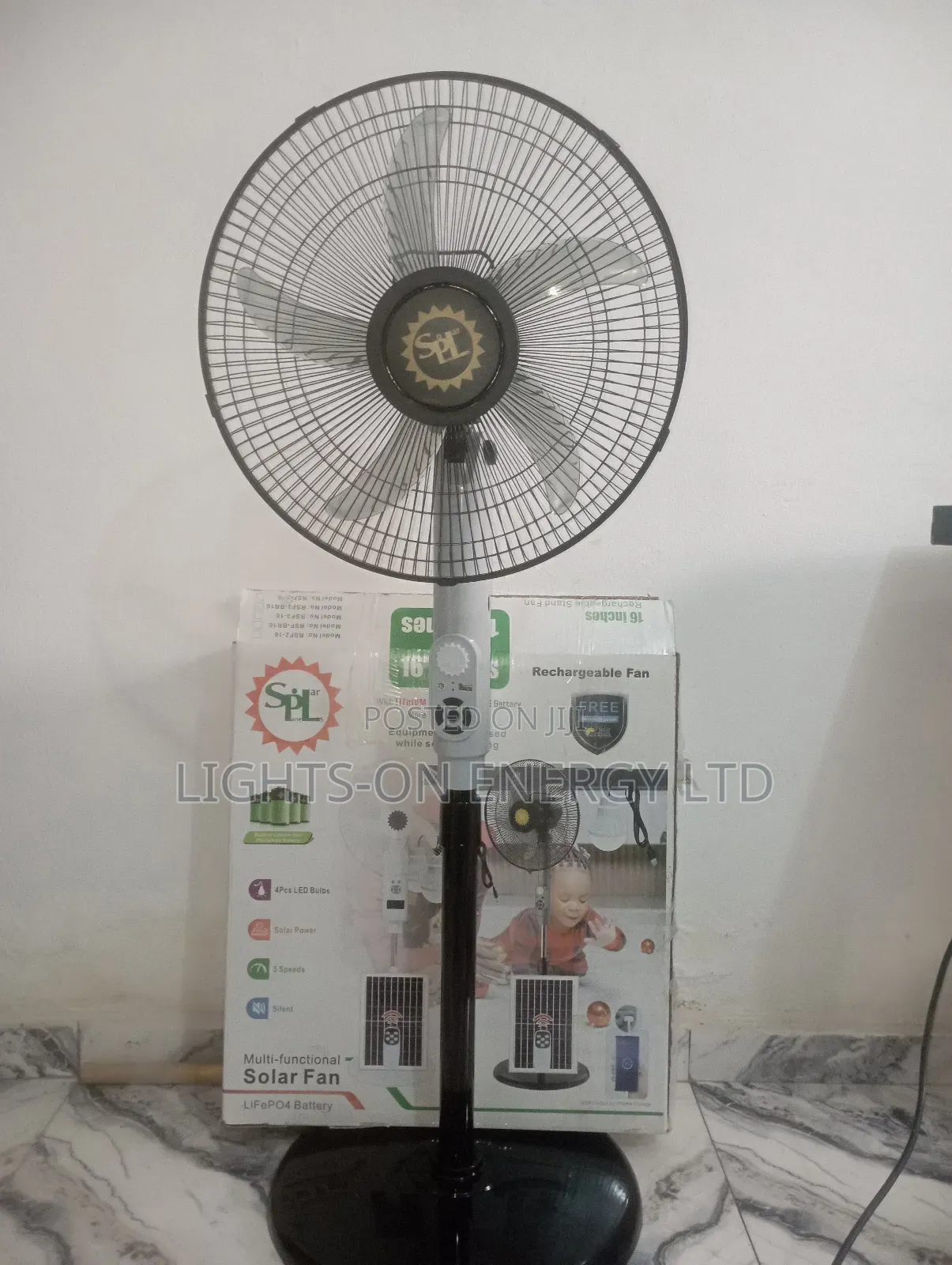 Solar Rechargeable Fan