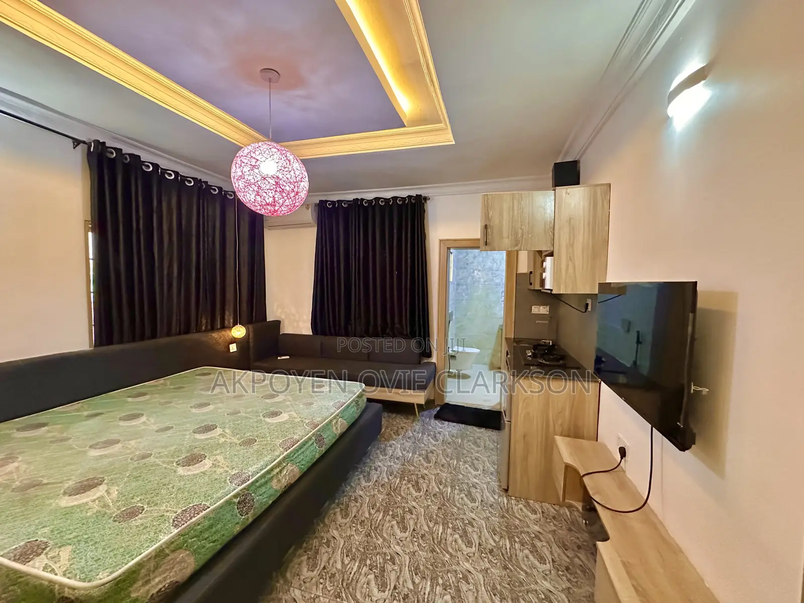Furnished Studio Apartment in Garki 2 for rent