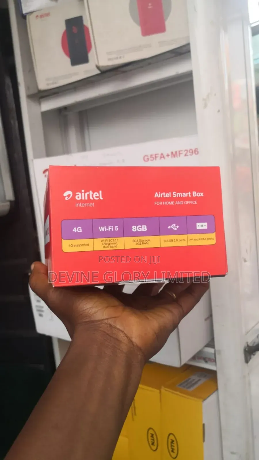 Airtel Android Smart Tv Box With Built-in Wifi Router