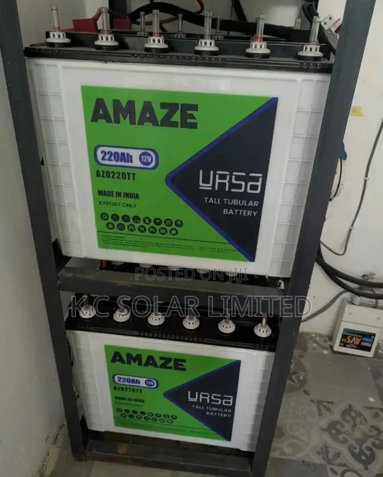 12v,220ah Amaze Solar Tubular Battery