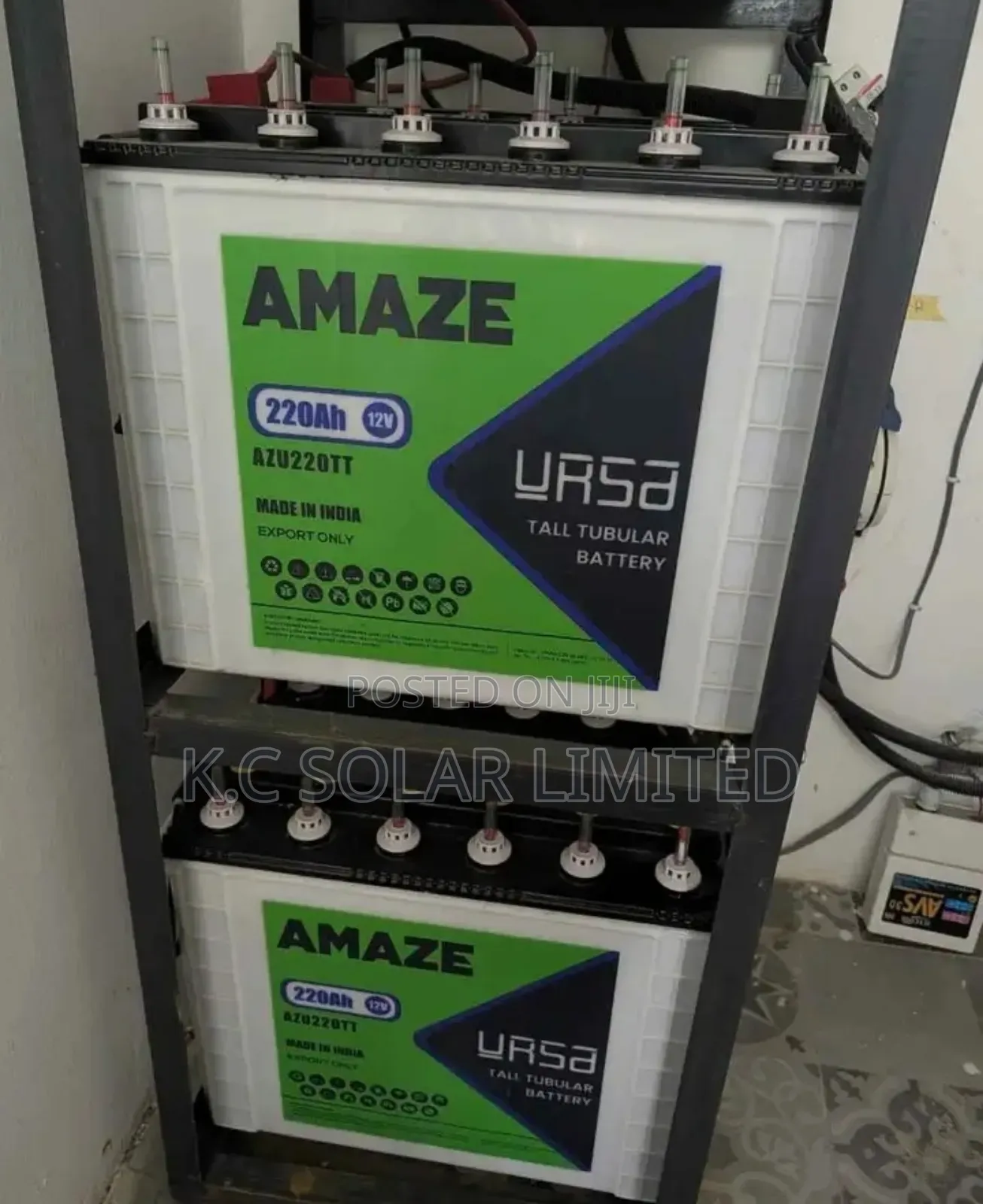12v,220ah Amaze Solar Tubular Battery