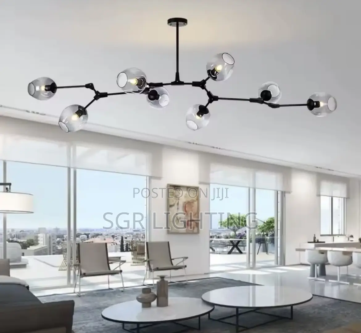 Nordic Branched Molecular Chandeliers Modern Glass Ball Pendant Lamp