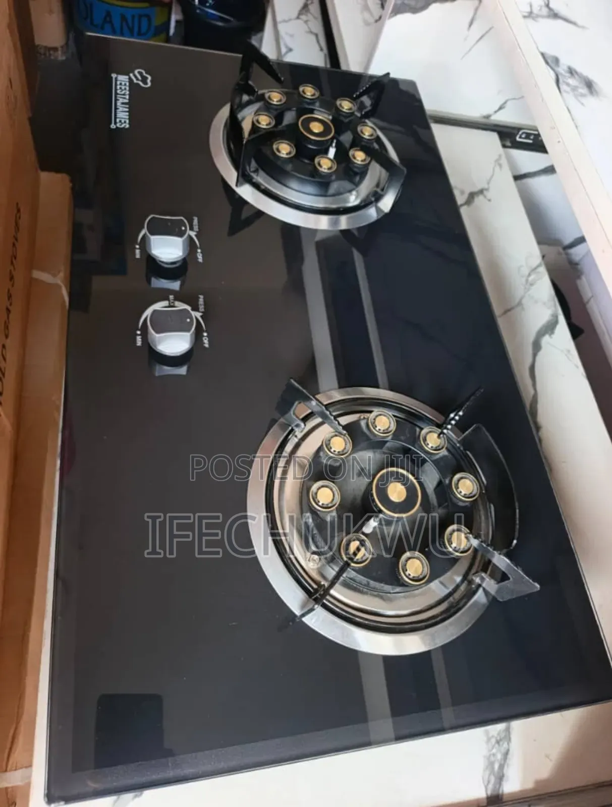 Original Meestajames Built-in Premium Quality 2 Gas Burners Automatic