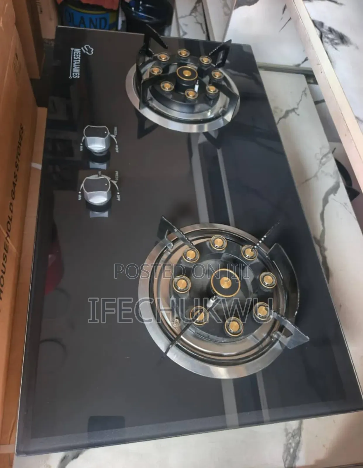 Original Meestajames Built-in Premium Quality 2 Gas Burners Automatic