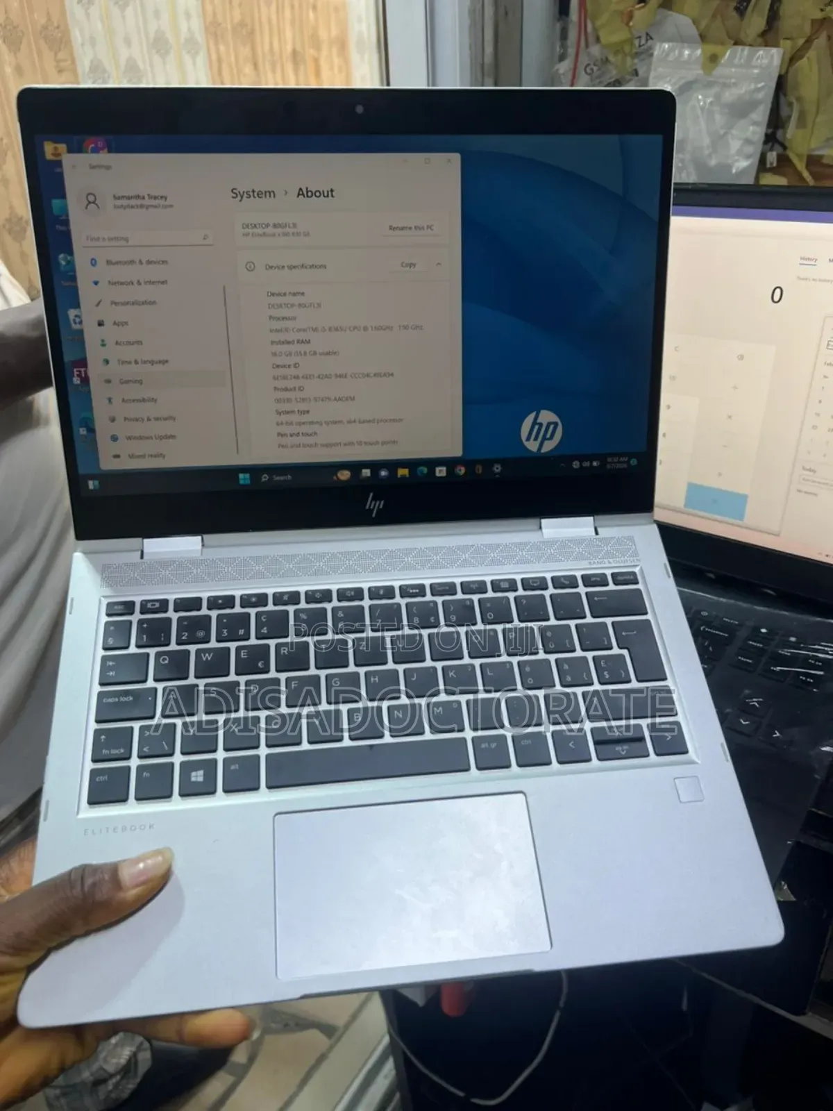 Laptop HP EliteBook x360 1030 G4 16GB Intel Core i5 SSD 512GB