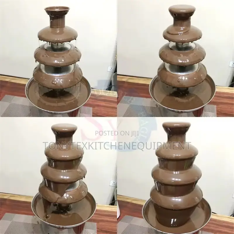 Commercial Chocolate Fountain Machine (Stainless Steel 4 Tier)
