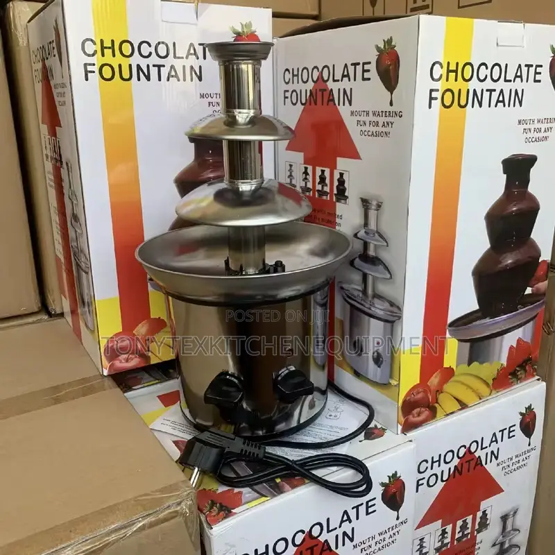 Commercial Chocolate Fountain Machine (Stainless Steel 4 Tier)