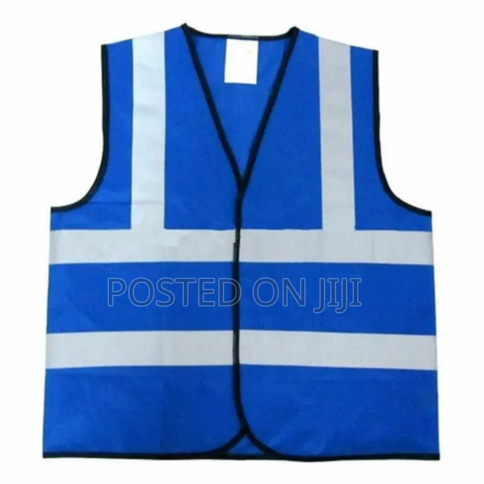 Blue Reflective Jacket Vest With Pockets