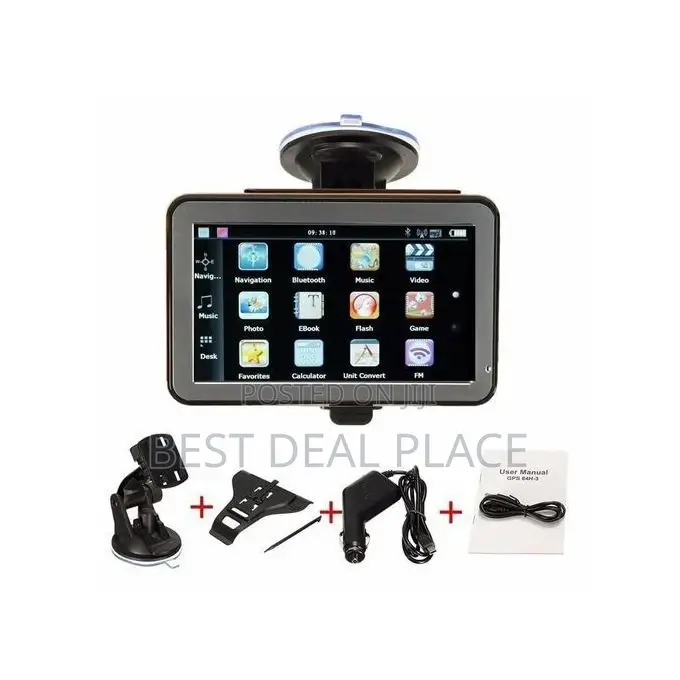 5 Inch Car GPS Navigation System With 3d Nigerian Map
