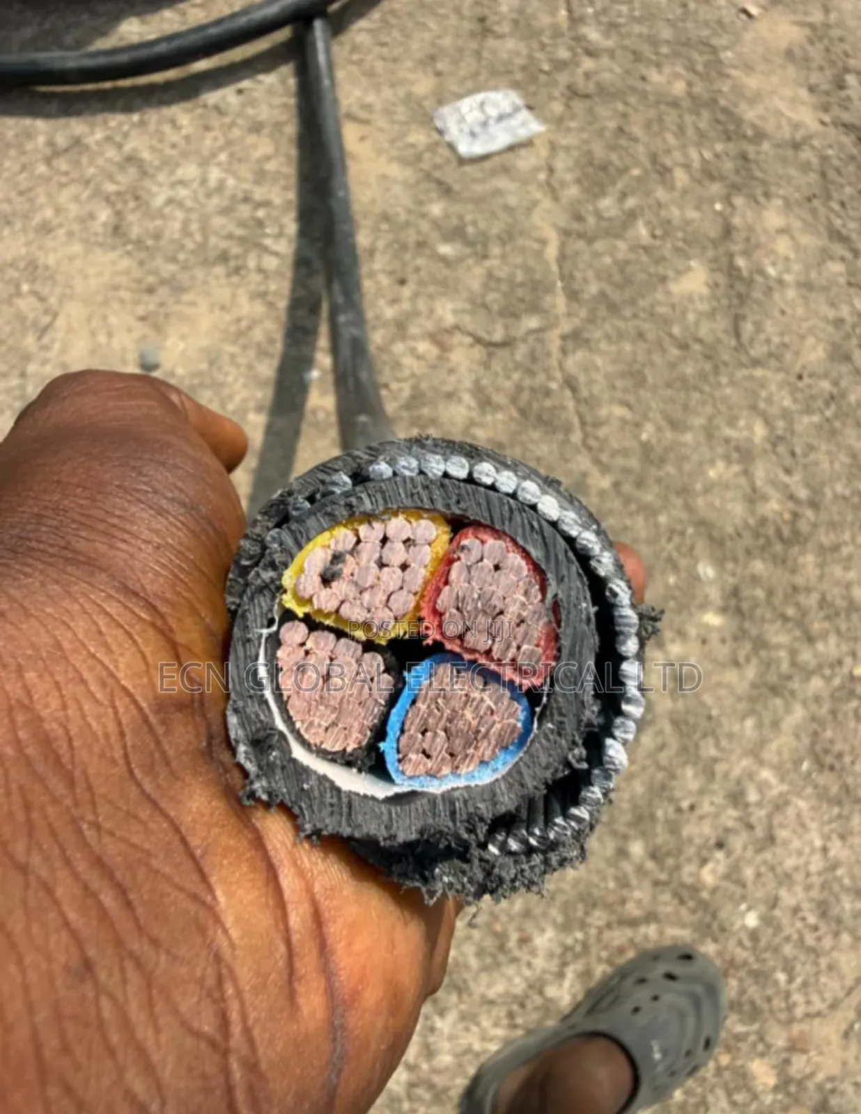 70mm2 4 Core Armoured Cable (Swa)