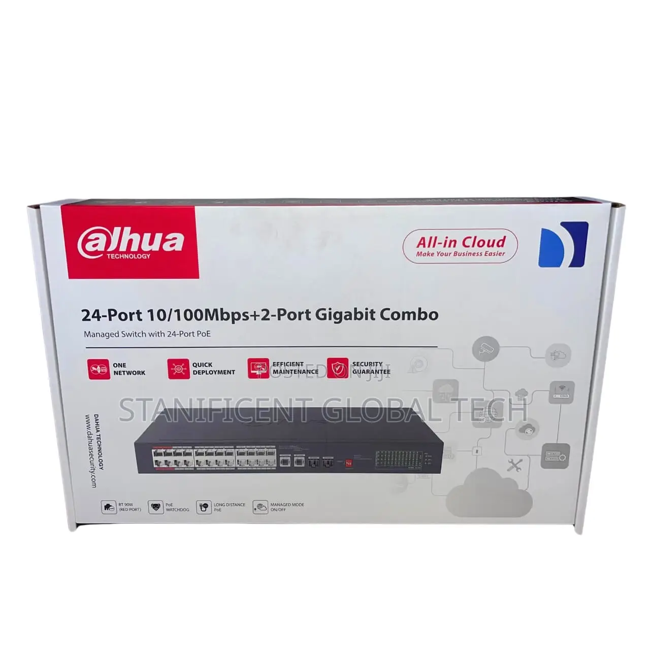 Dahua 24port Poe Managed Gigabit Switch