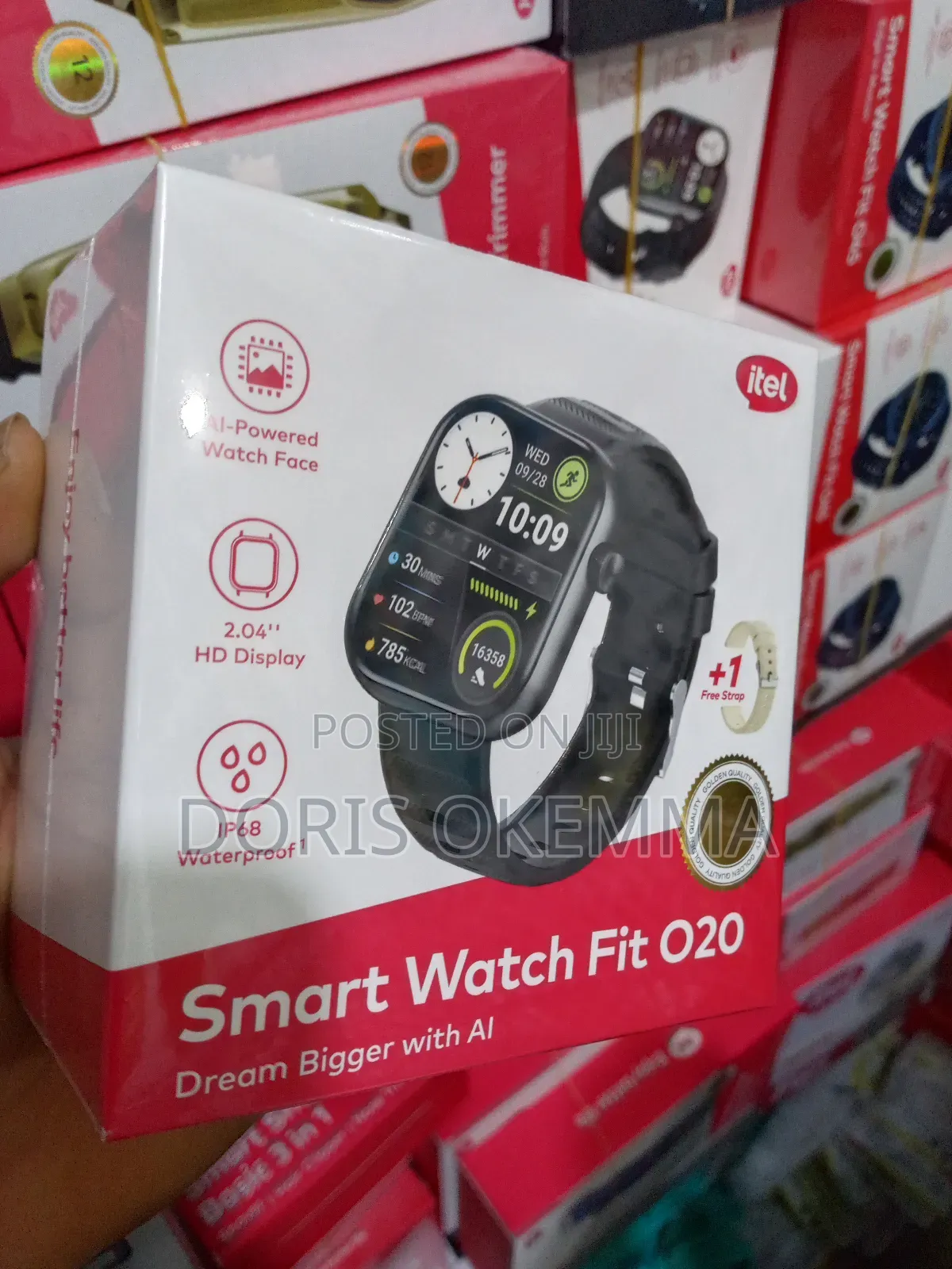 Itel Smart Watch Fit 020 – 2.04" Hd Display, Bluetooth Calling