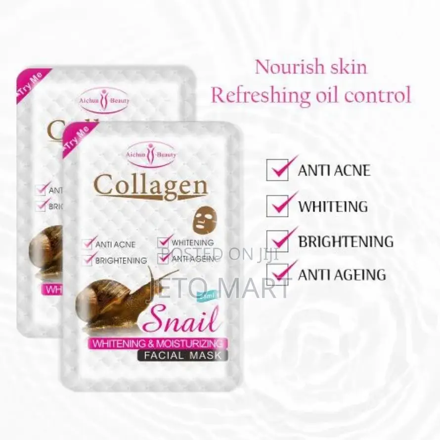 Aichun Beauty Collagen Snail Whitening Moisturising Facial Mask -25ml