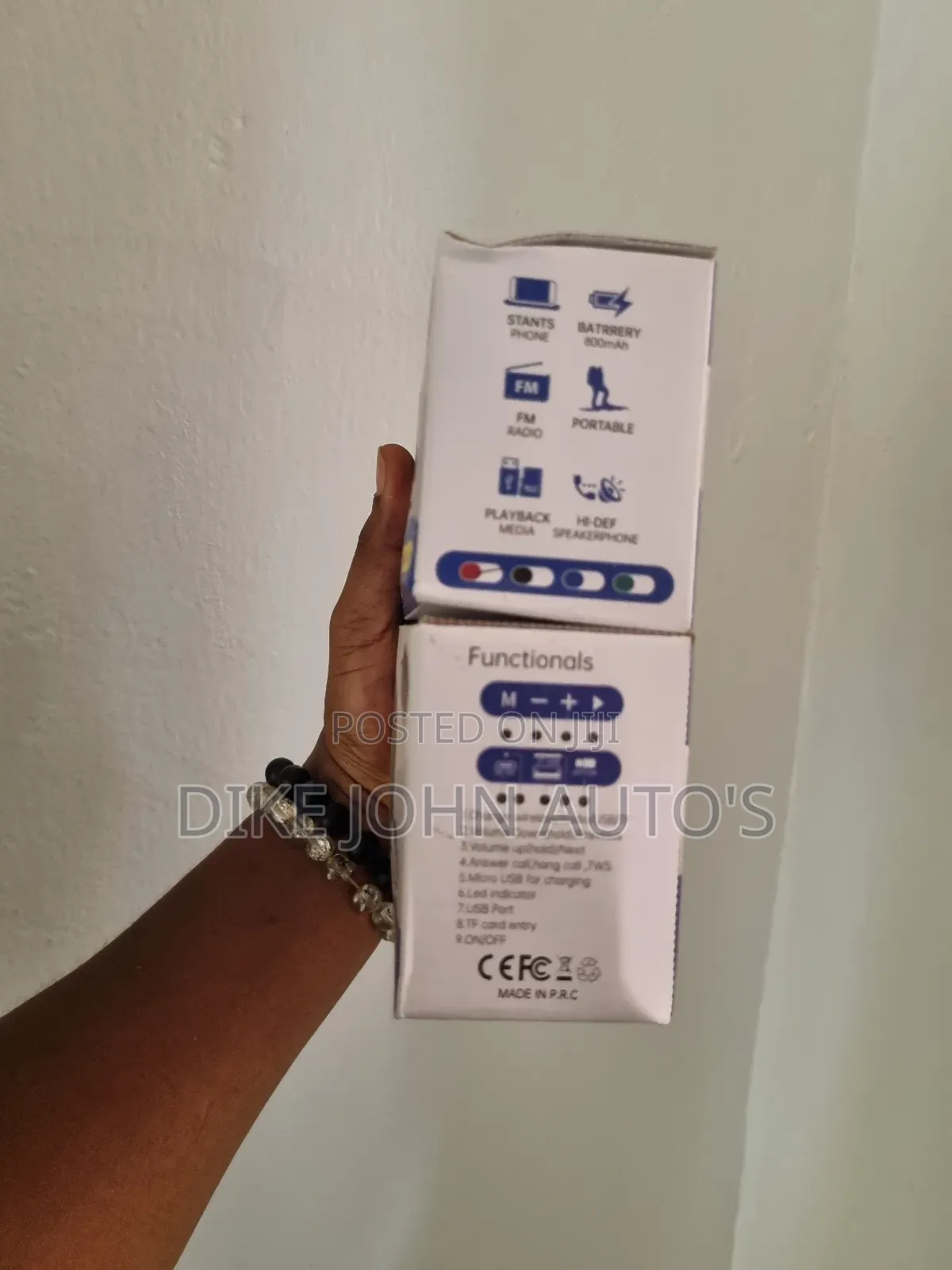 Portable Speaker With Solor