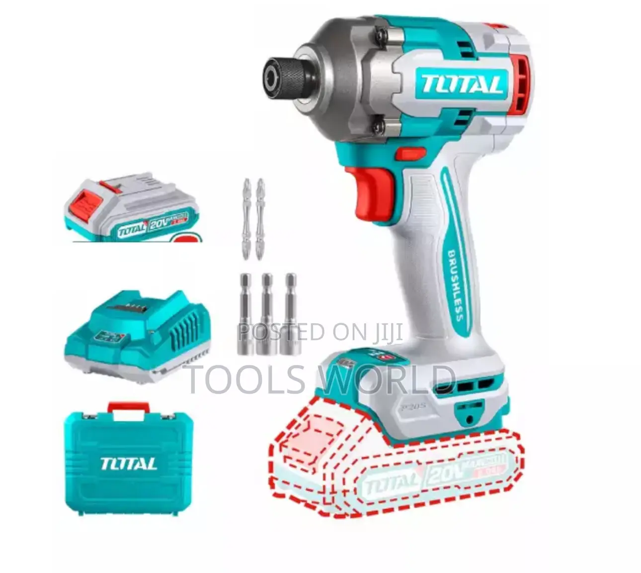 Total Tirli2028 Cordless Impact Driver Combo (20v)