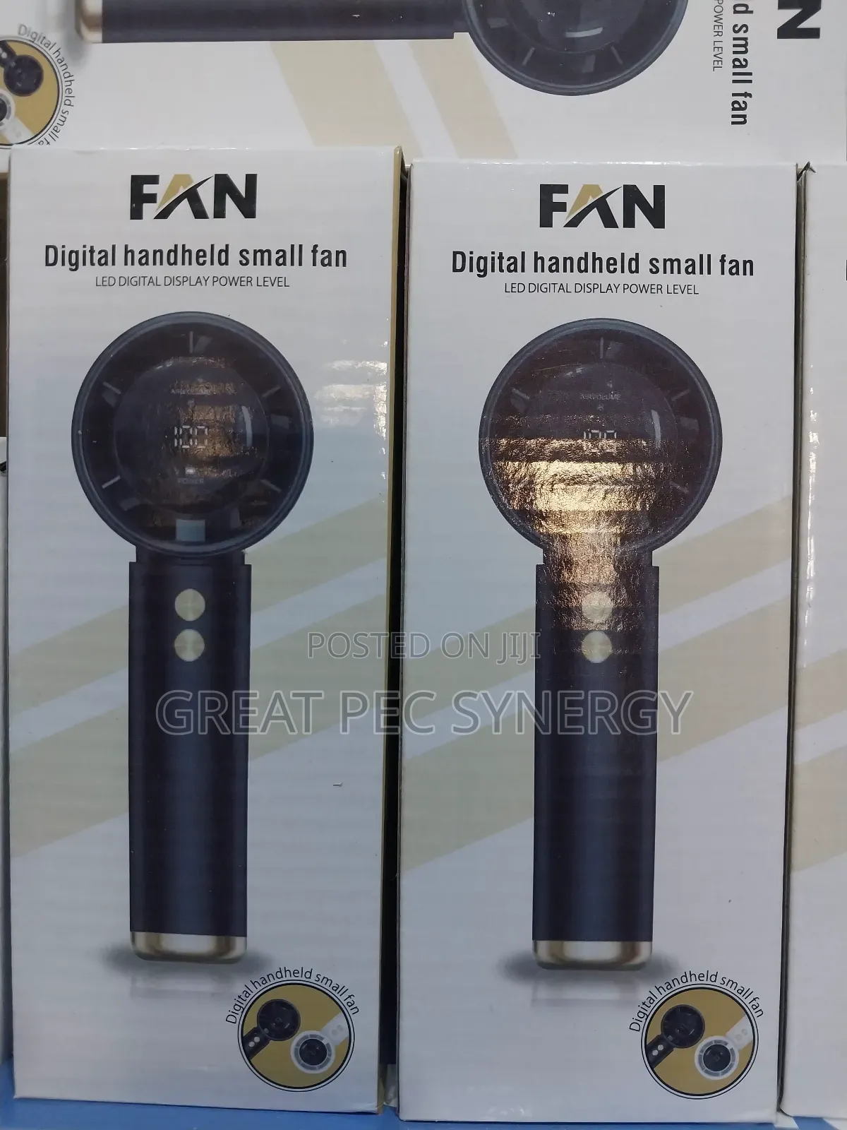 Digital Handheld Small Fan - Mini Rechargeable