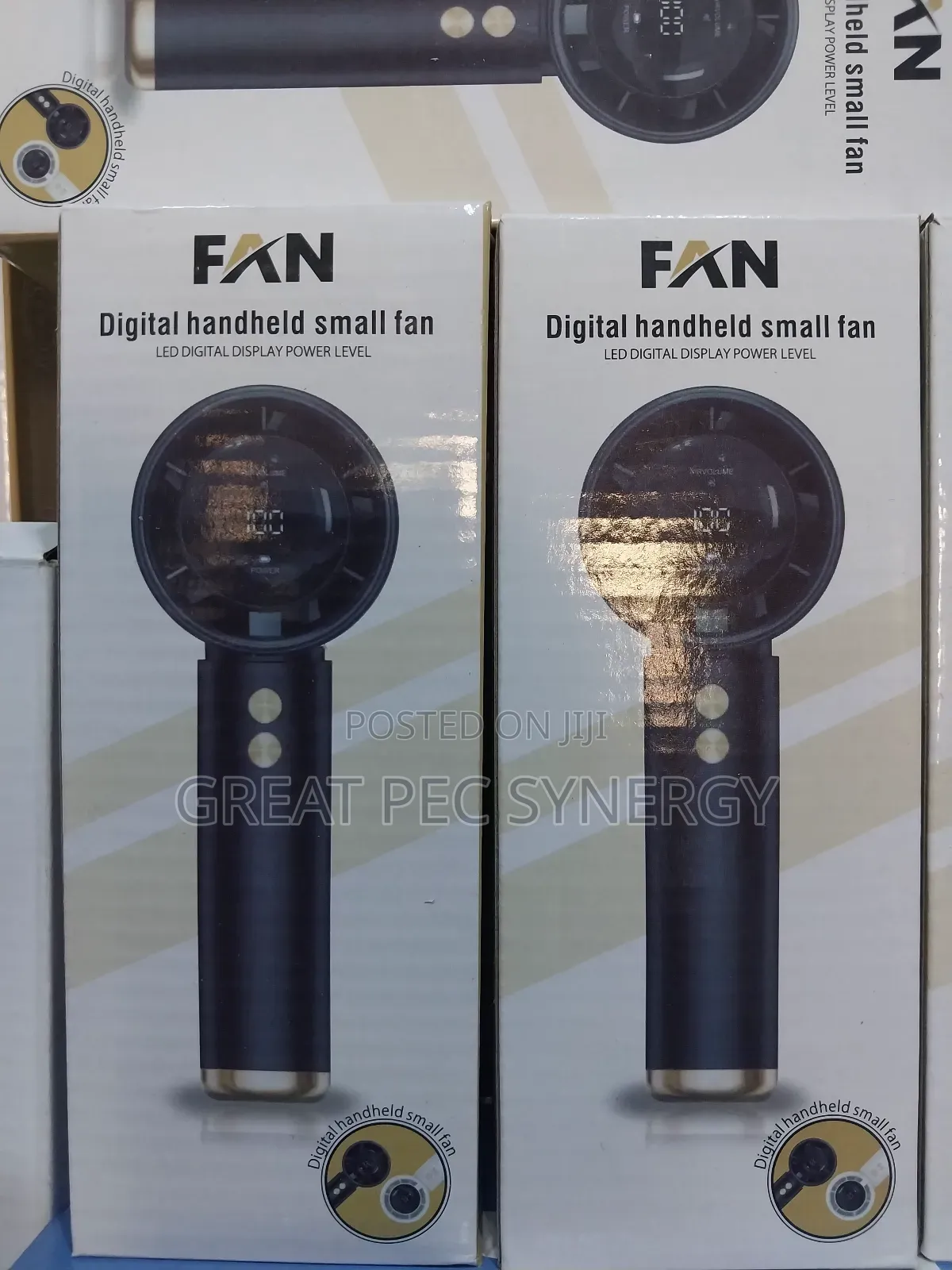 Digital Handheld Small Fan - Mini Rechargeable