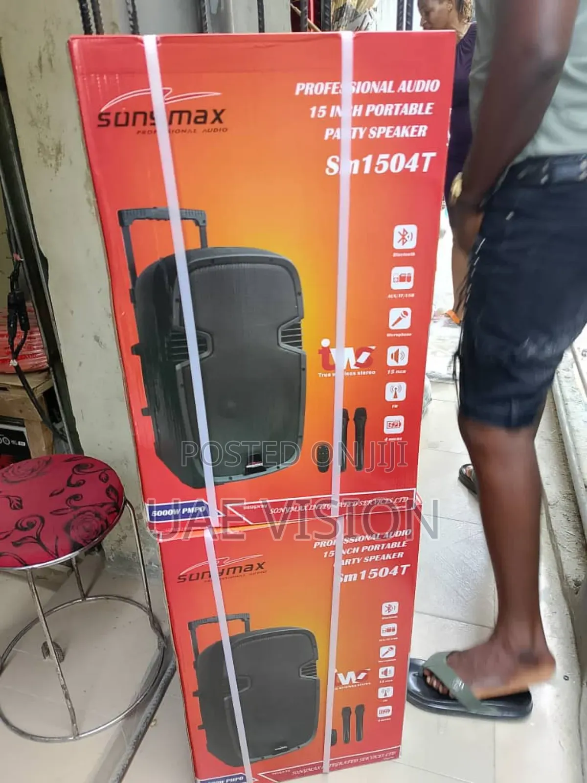 Sonymax 15inches Sound System Speaker