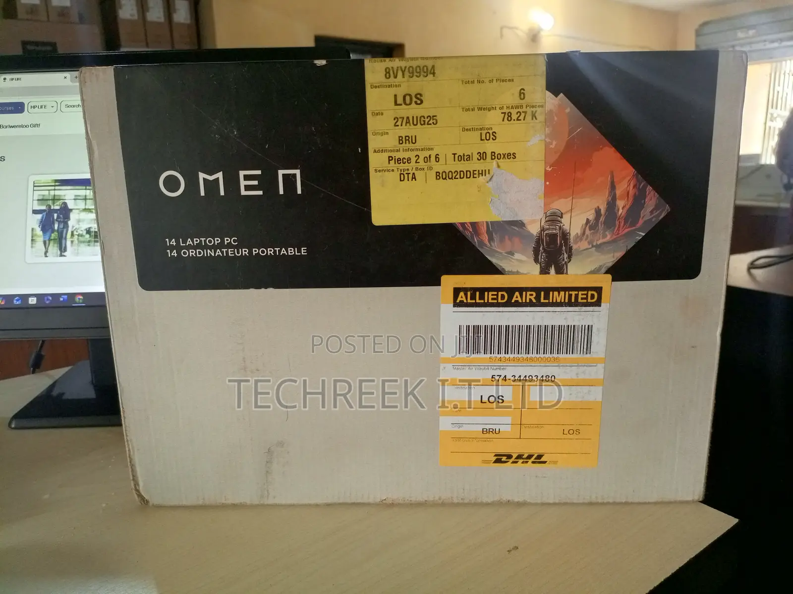 New Laptop HP Omen Slim 16GB Intel Core Ultra 7 SSD 1T