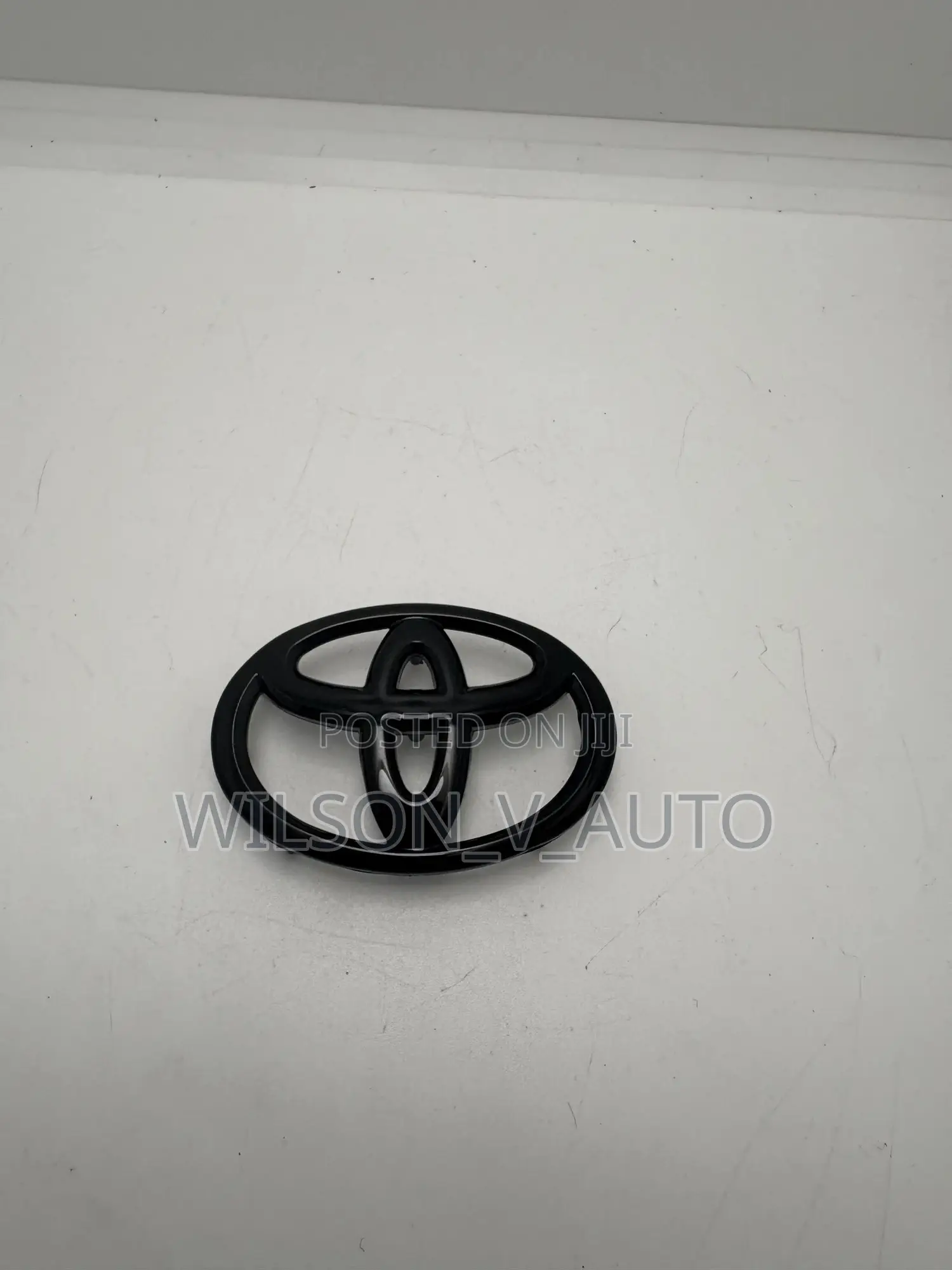 Universal Black Toyota Steering Wheel Logo Emblem