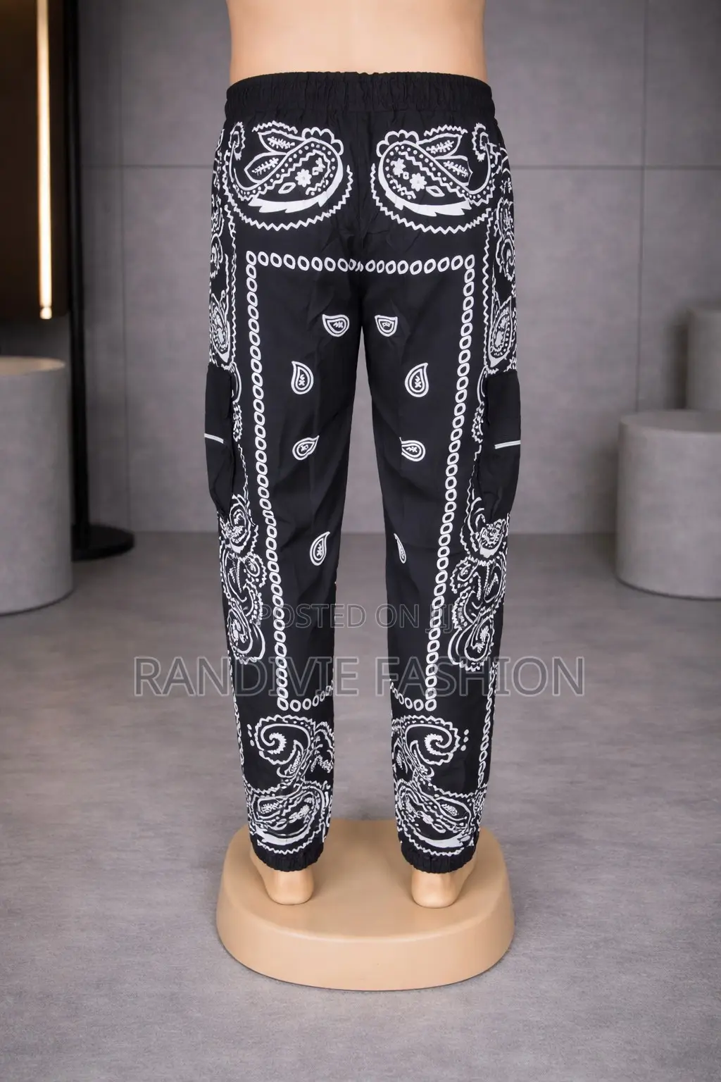 African Lion Cargo Trousers [Black]