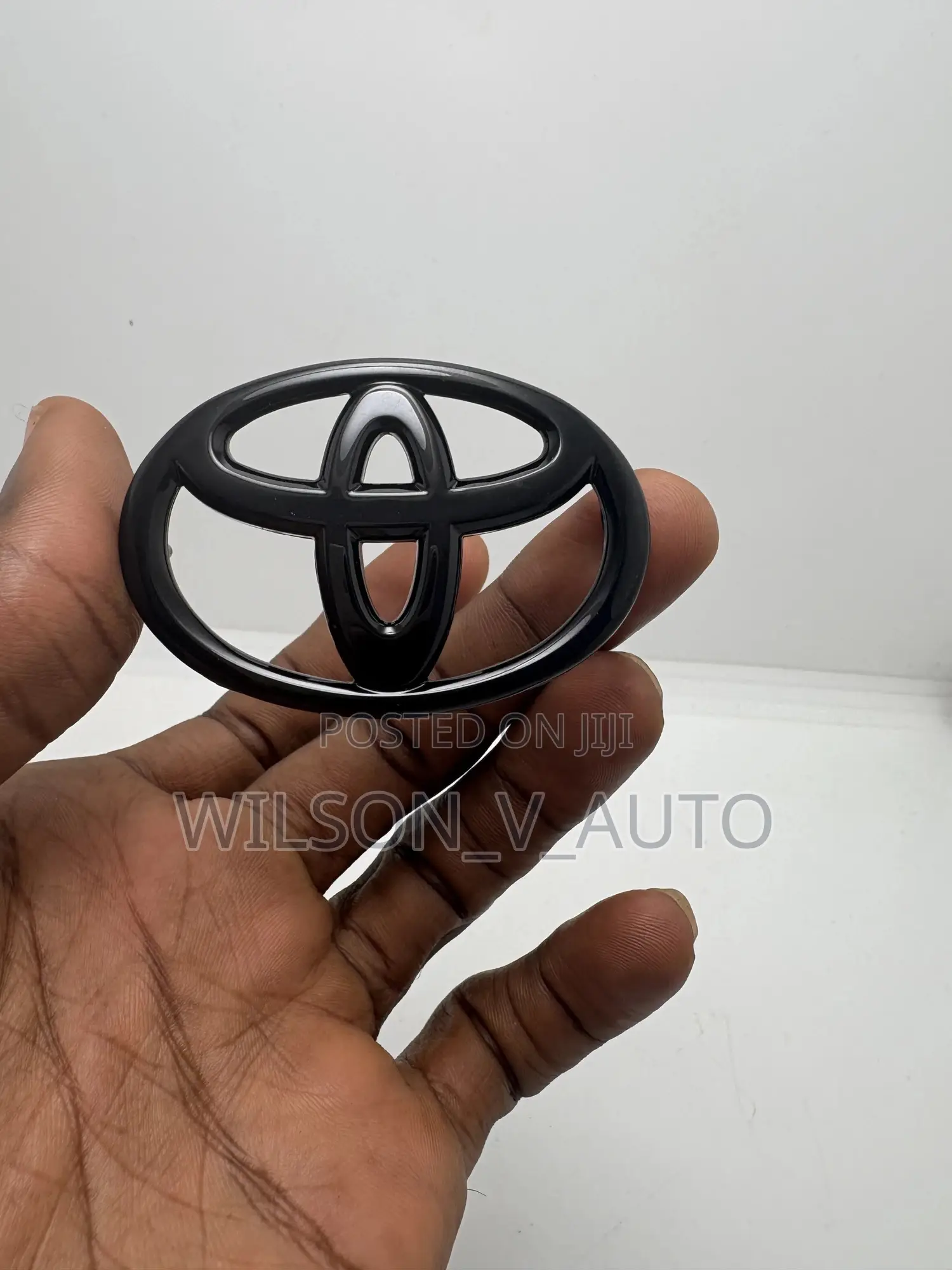 Universal Black Toyota Steering Wheel Logo Emblem