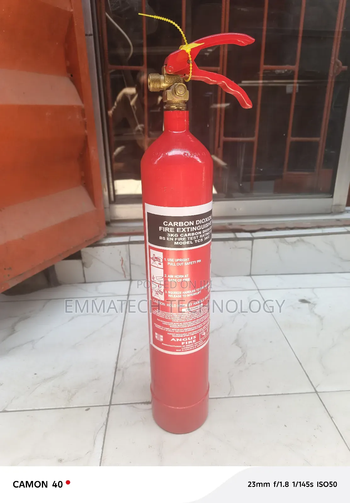 Nike 3kg Co2 Fire Extinguisher