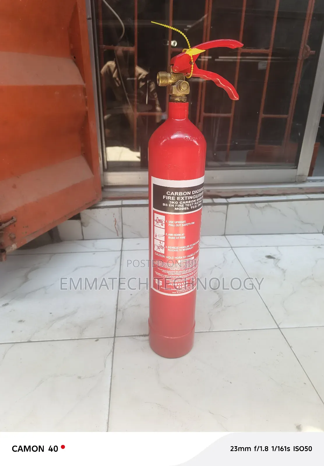 Nike 3kg Co2 Fire Extinguisher