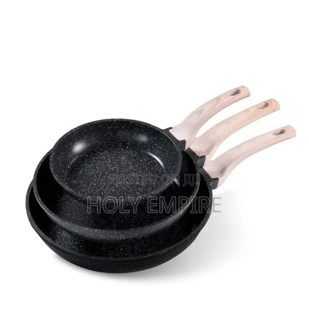 3pcs Set Non Stick Quality Fry Pan 20cm 24cm 28cm