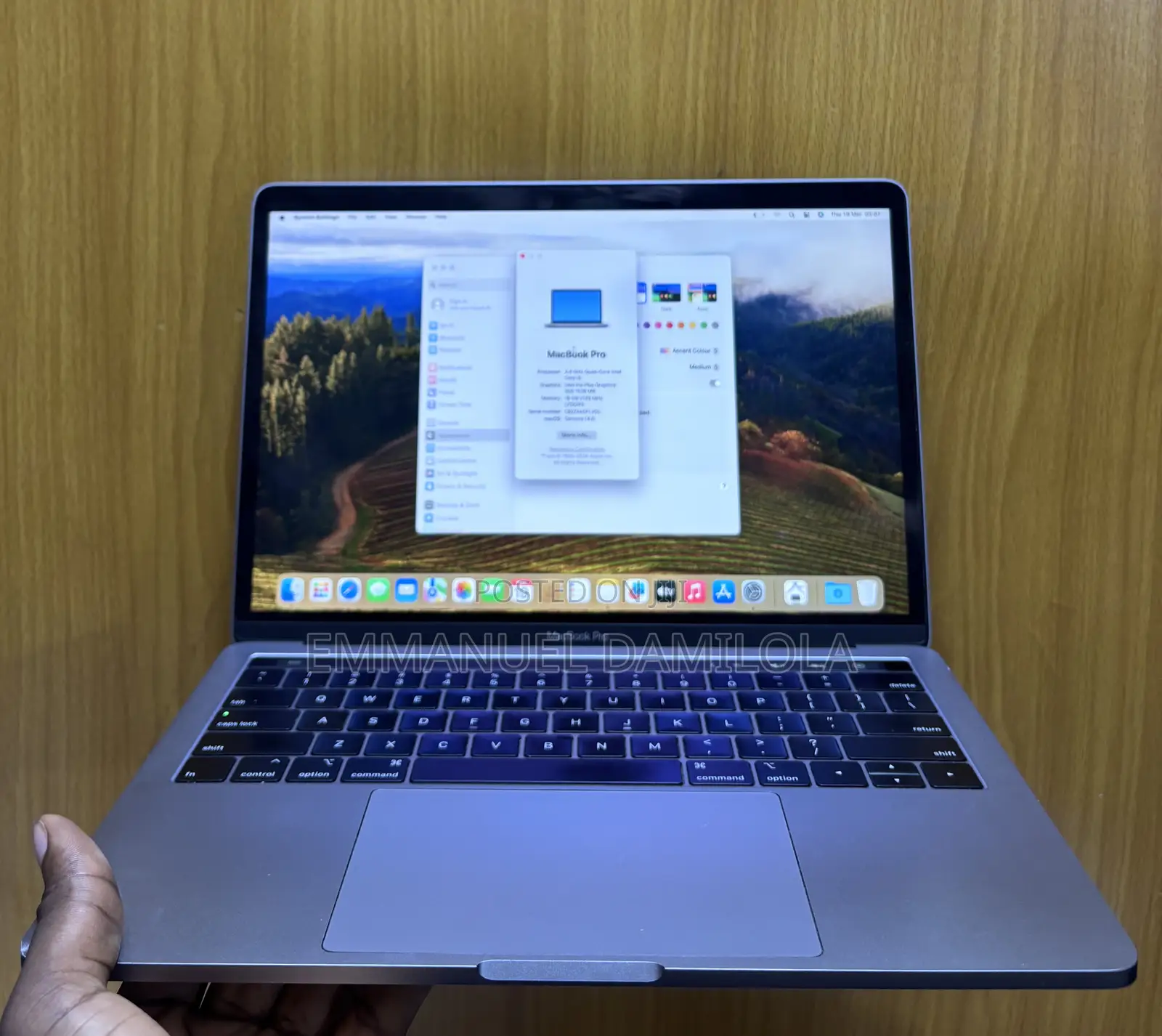 Laptop Apple MacBook Pro 2019 16GB Intel Core i5 SSD 1T