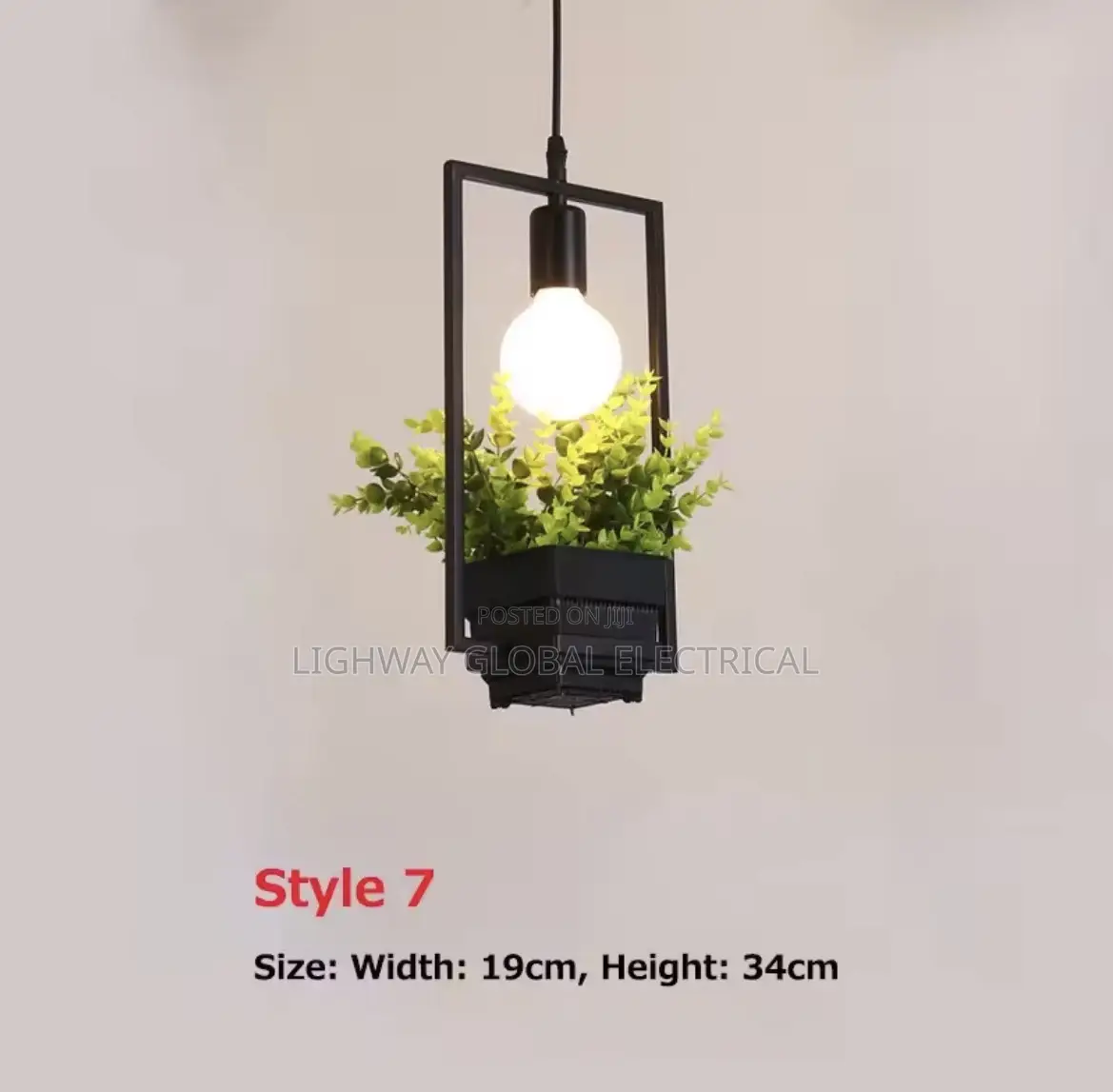 Art Decor Creative Potted Hanging Garden / Cafe Dropping Light
