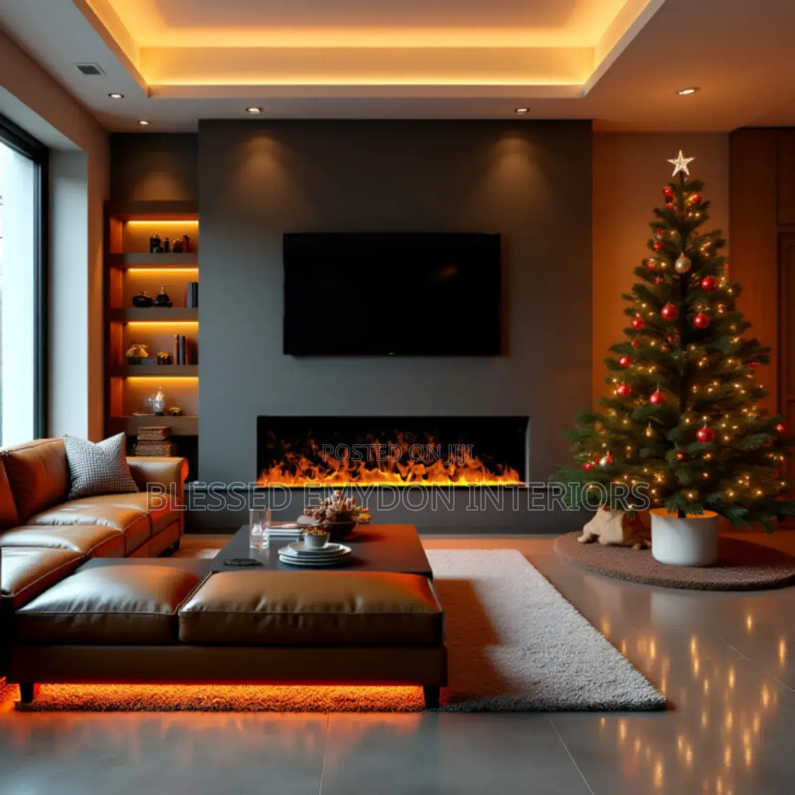 Electric Fireplace With Water Vapor 3d