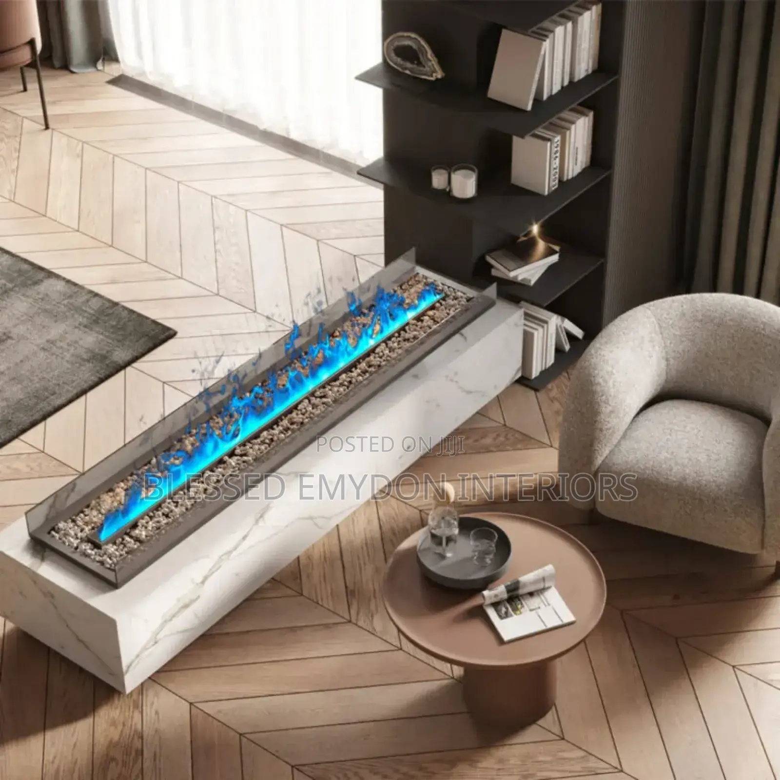 Electric Fireplace With Water Vapor 3d