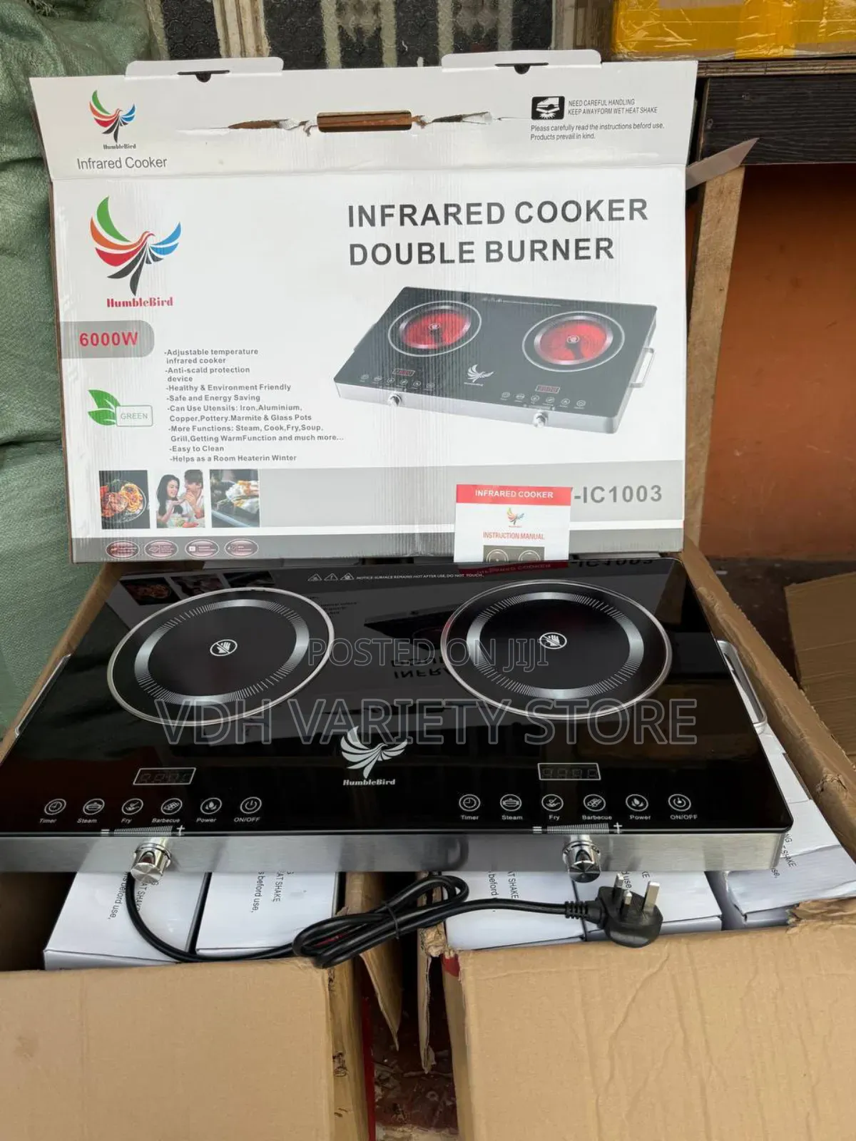 Infrared Cooker Double Face Burner 6000watt