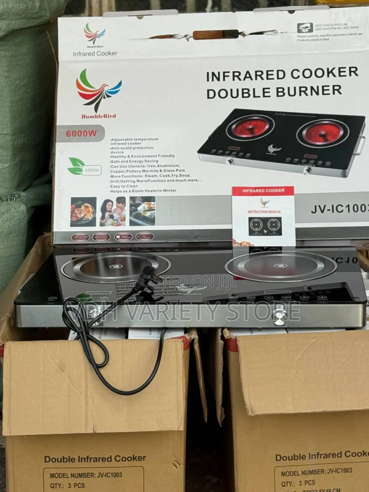 Infrared Cooker Double Face Burner 6000watt