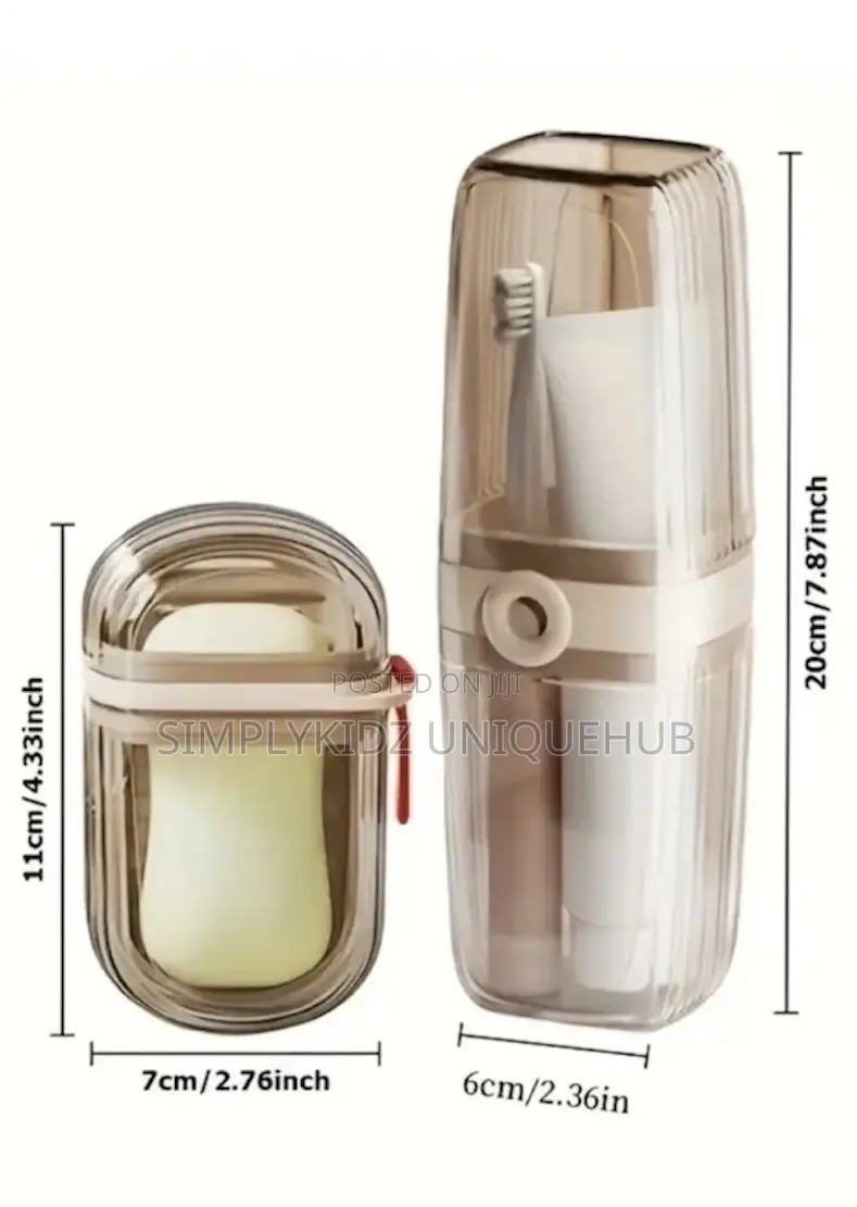 Portable Travel Soap Dish and Toothbrush Holder Set