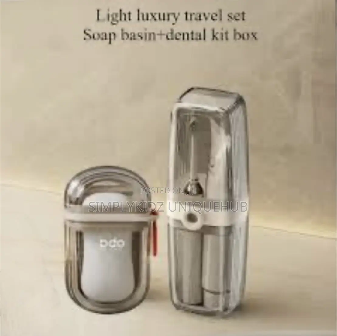 Portable Travel Soap Dish and Toothbrush Holder Set