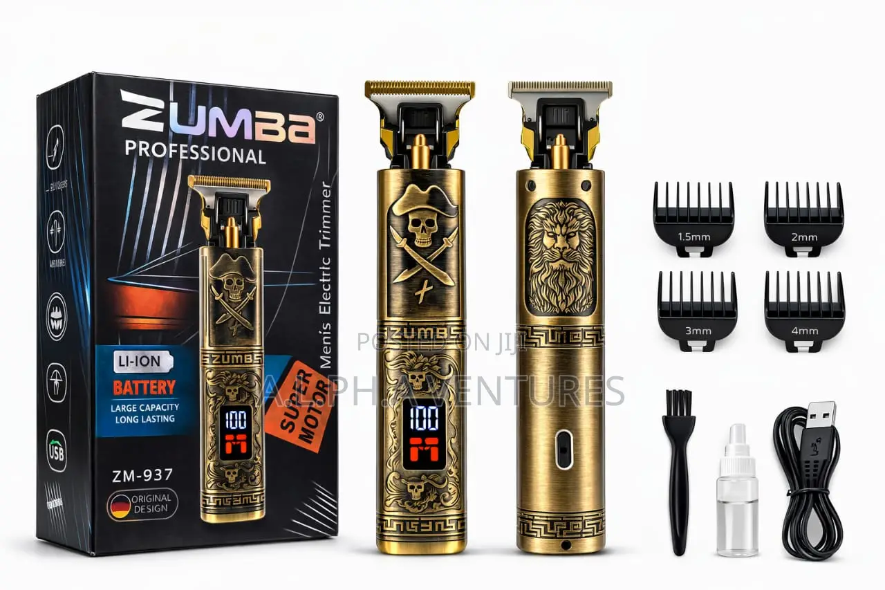Zumba Professional Zm -937 Cordless Mens Electric Hair Bread Trimmer