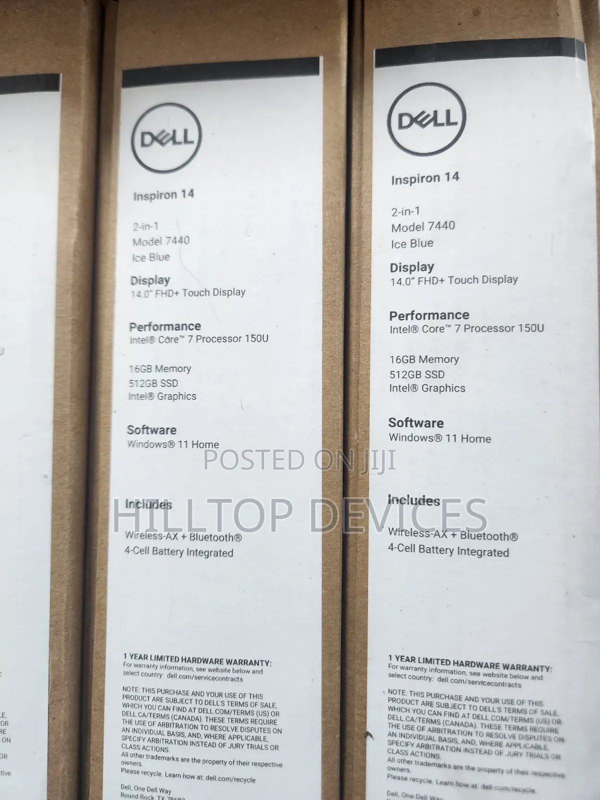 New Laptop Dell Inspiron 14 7440 2-in-1 16GB Intel Core 7 SSD 512GB