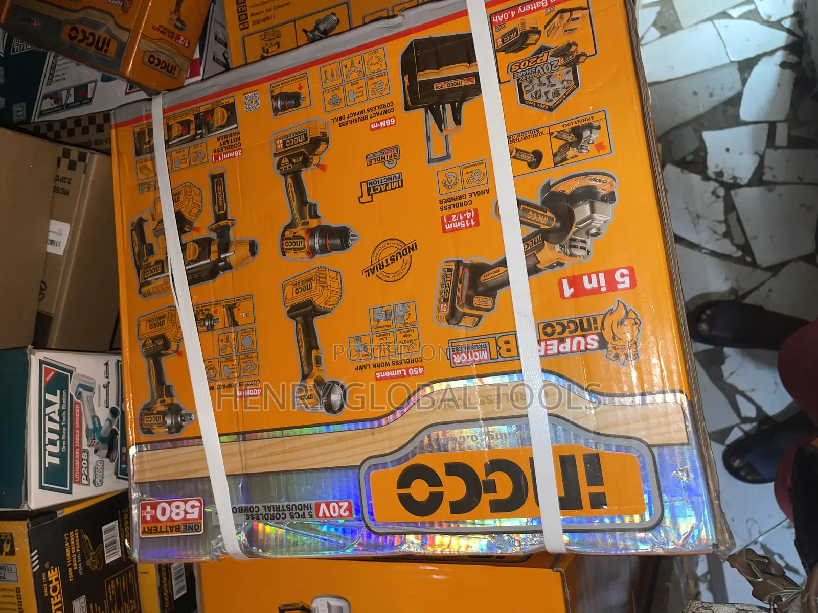 5in1 Ingco Combo Kit Machine Set