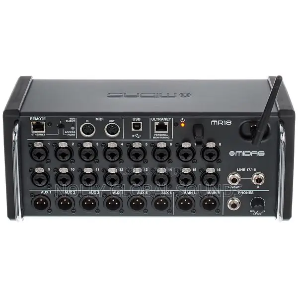 Midas Mr18 Digital Mixer For iPad/Android With 16 Midas Pro Preamps