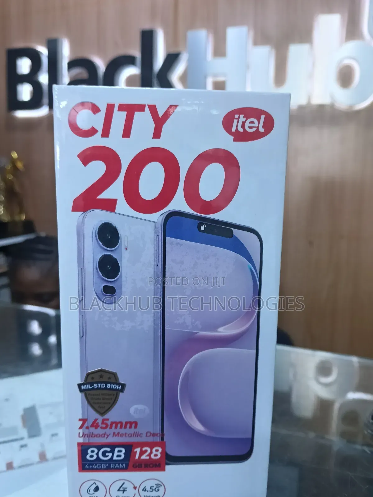 New Itel City 200 128 GB Black
