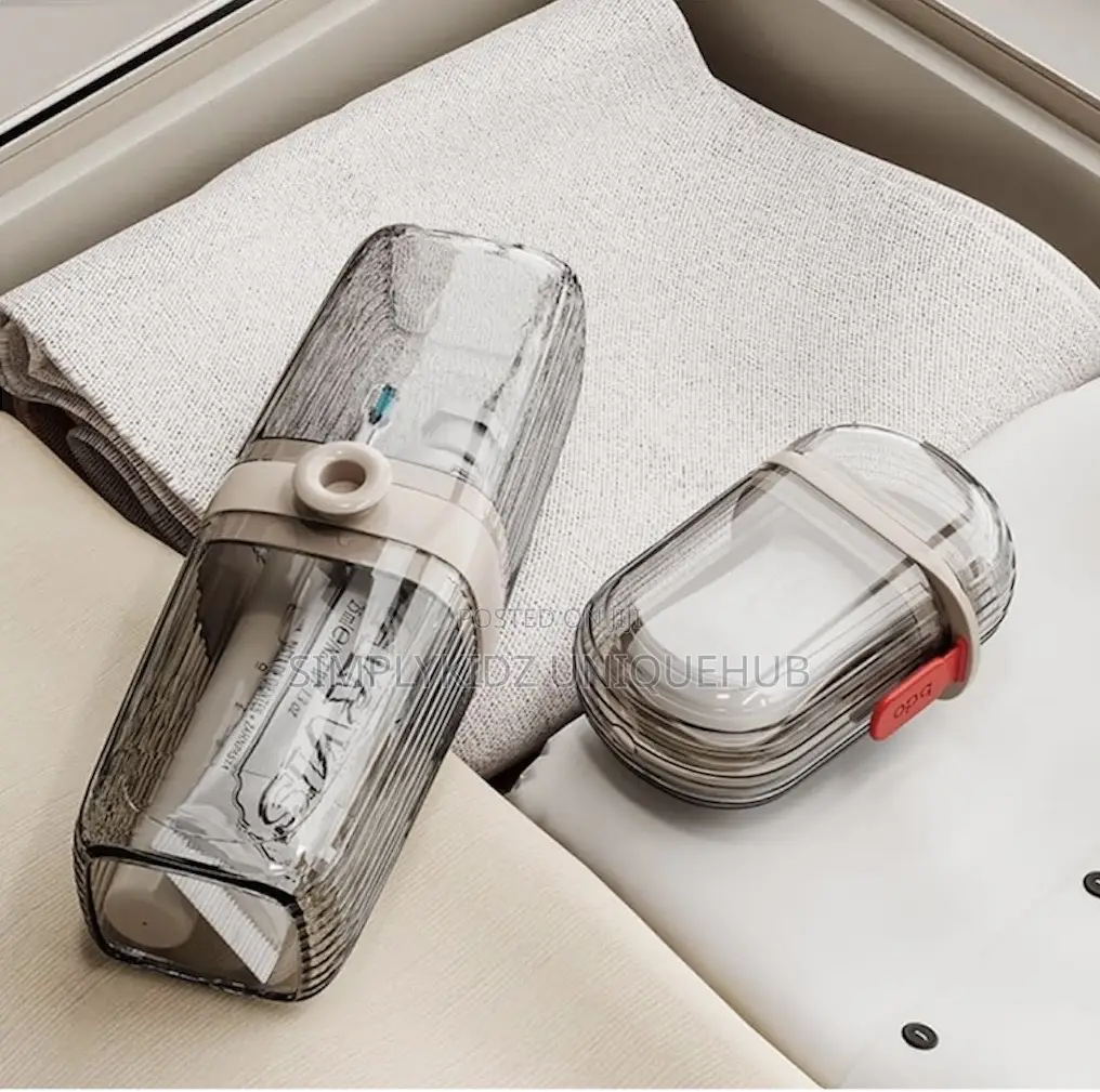 Portable Travel Soap Dish and Toothbrush Holder Set